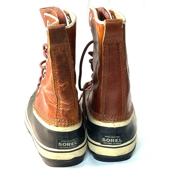Sorel Womens Waterproof Leather Winter Boots Size 8 Brown READ - Picture 4 of 15